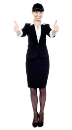 business woman thumbs up-426 business woman thumbs up-426